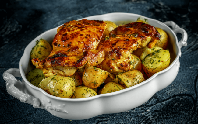 Filé de frango com batata Filé de frango com batata