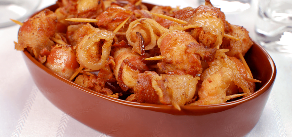 Enrolado de Frango com Bacon