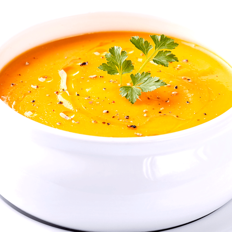 Sopa de Abobora com Frango