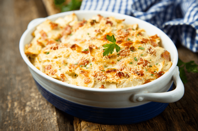 Gratinado de batata e frango Gratinado de batata e frango