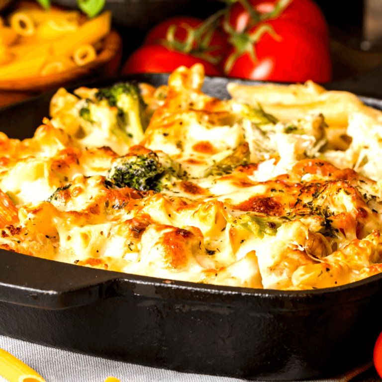 Frango e Brócolis ao Molho Branco