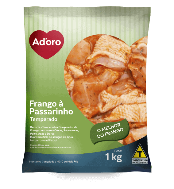 Temperados Congelados Frango à Passarinho Ad'oro