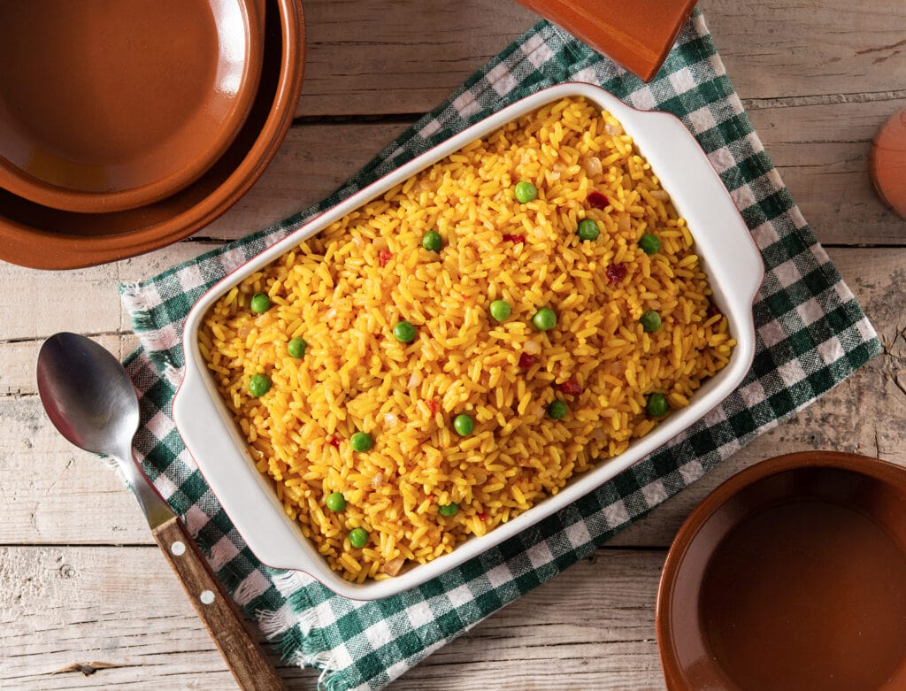 Arroz cremoso de forno para a ceia de Natal