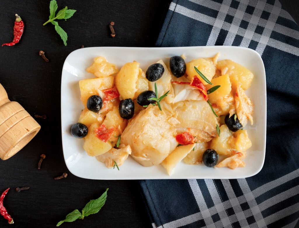 Receita de bacalhau de Natal fácil e deliciosa