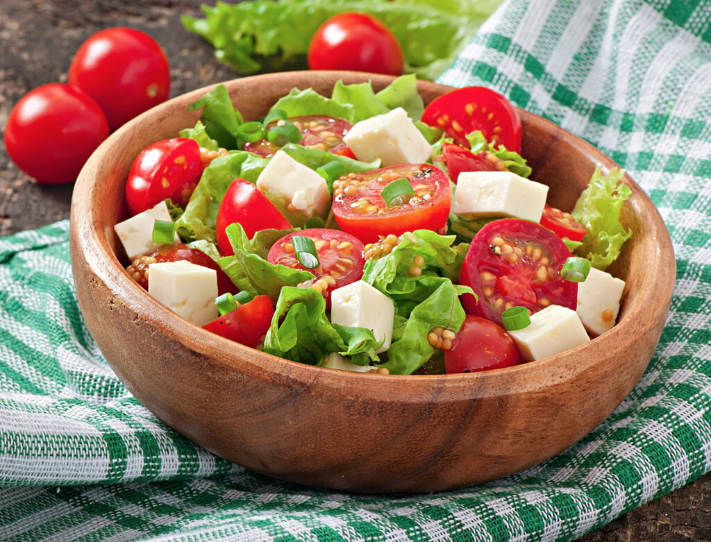 Salada de Natal para servir com a Ave Millenium