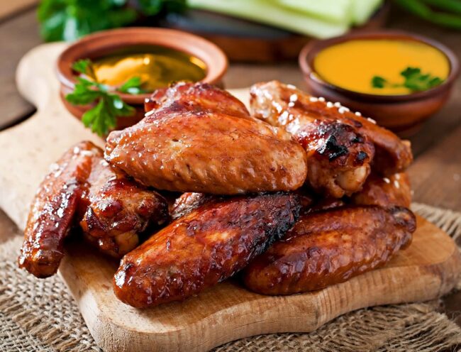 Receita-de-asinha-de-frango-com-molho-de-mostarda-e-mel-