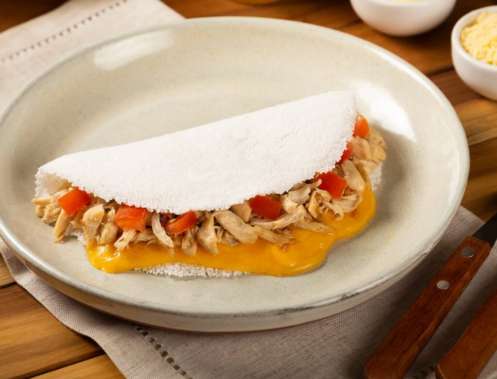 Tapioca de frango cremosa