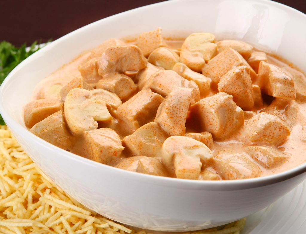 Strogonoff de Frango com Palmito