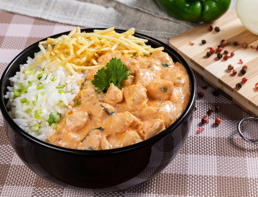 Strogonoff de Frango com Requeijão