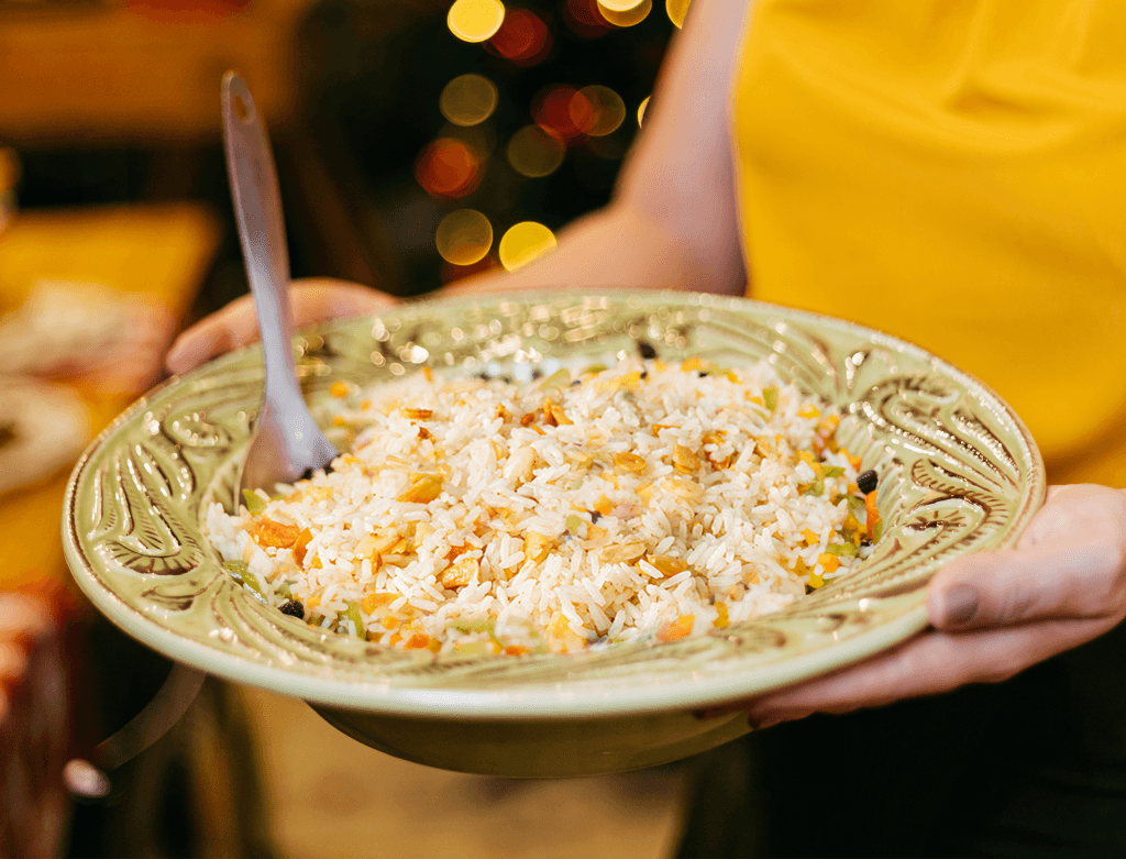 Arroz com Amêndoas Tostadas: Acompanhamento Sofisticado para a Ceia de Natal