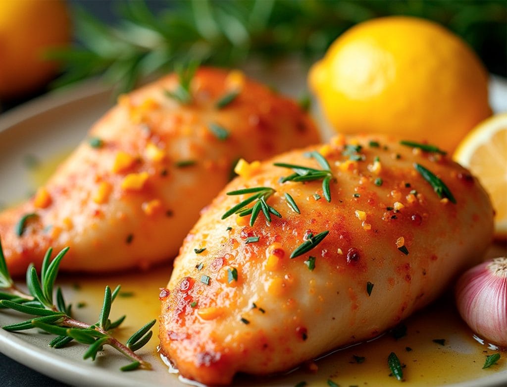 Peito de Frango Ad´oro com Limão e Alecrim na Air Fryer