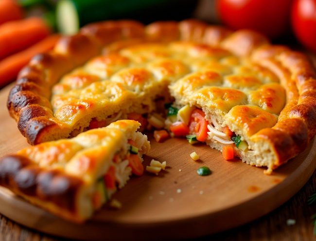 blog__0007_13. Torta de Frango Ad´oro com Recheio de Legumes e Molho de Tomate