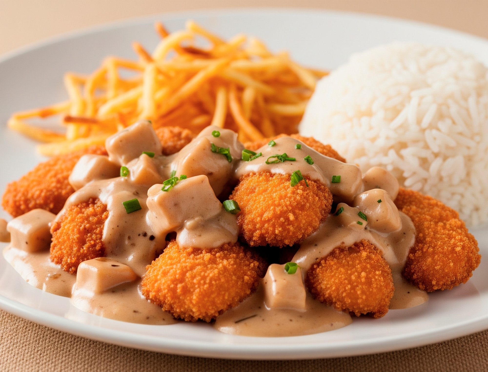 Strogonoff de Frango Ad'oro Empanado