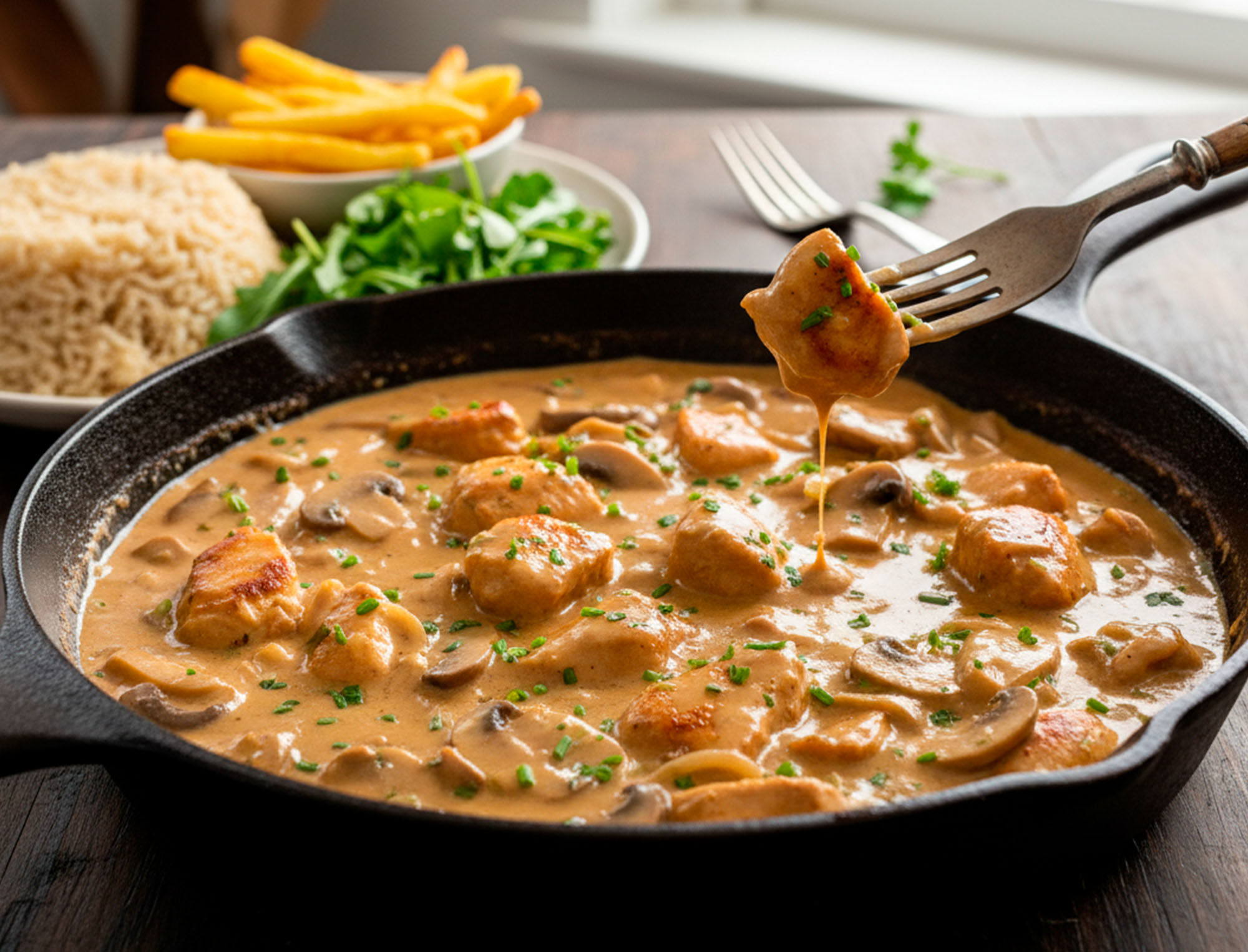 Strogonoff de Filé de Peito IQF Ad’oro (Versão Sem Laticínios) – O Clássico Cremoso Que Todo Mundo Pode Comer!